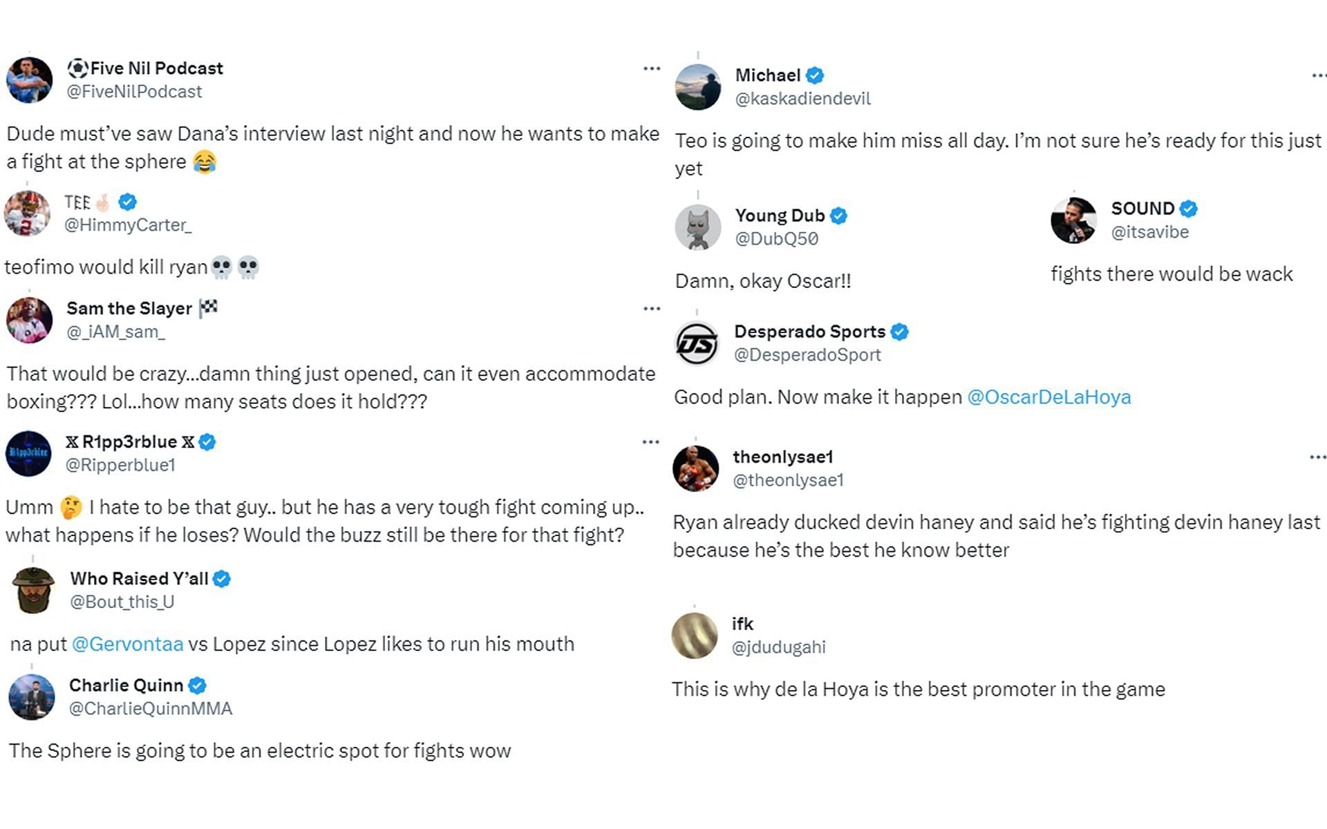 Fan reactions to Oscar De La Hoya's announcement